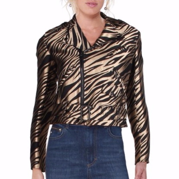 Anne Klein Jackets & Blazers - NWT Anne Klein Ladies Animal Print Metallic Jacket